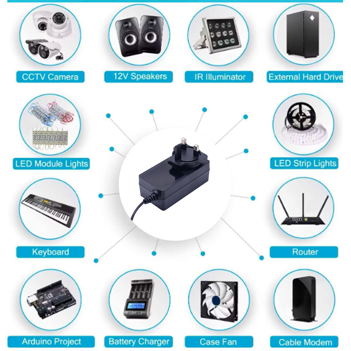 Plug in 48w ac dc adapter